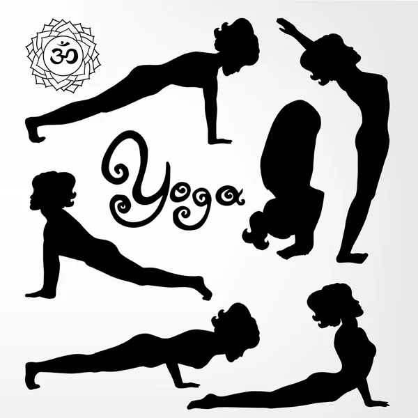 Yoga — Archivo Imágenes Vectoriales