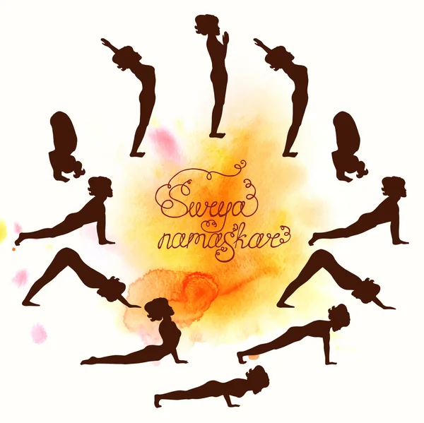 Yoga — Stockvector