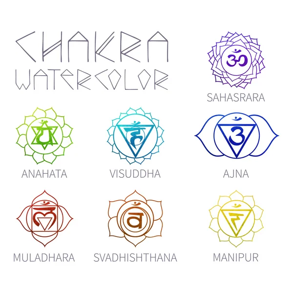 Chakras — Archivo Imágenes Vectoriales