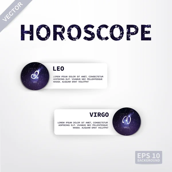 Horoscope vector illustration — Stock Vector