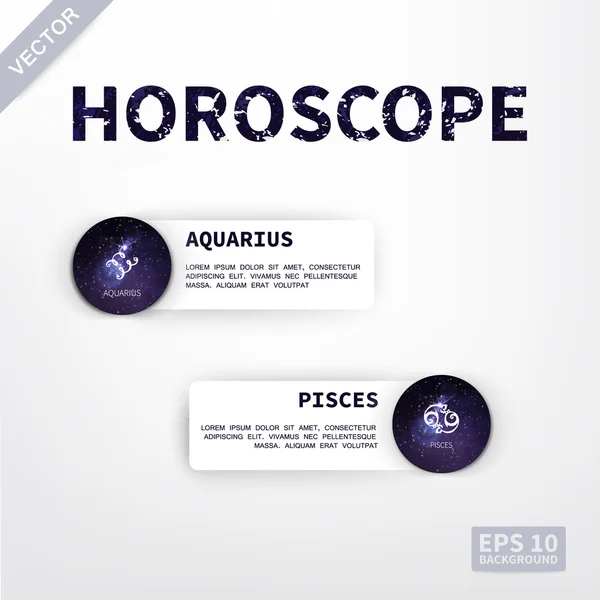 Horoscope vector illustration — Stock Vector