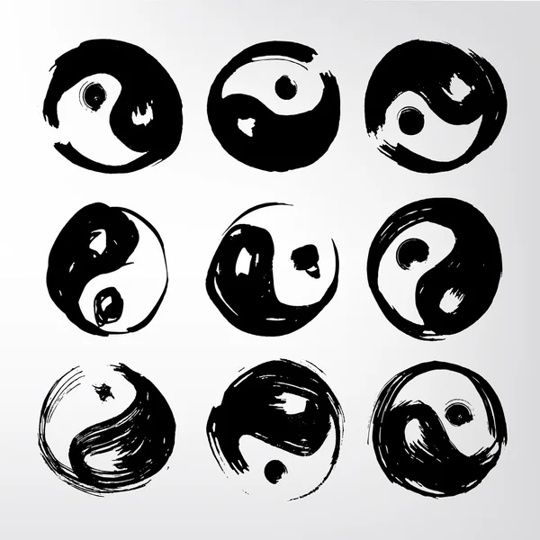 เวกเตอร์ Yin Yang — ภาพเวกเตอร์สต็อก