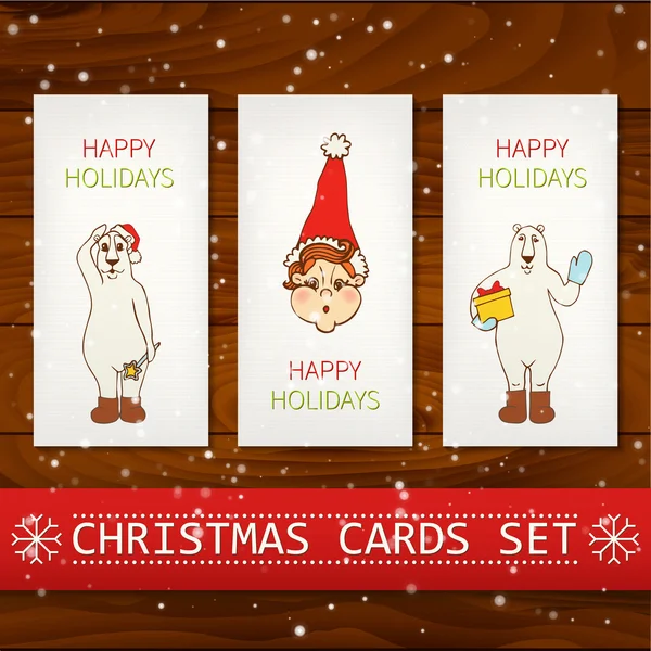 Christmas card vector image — Stock Vector