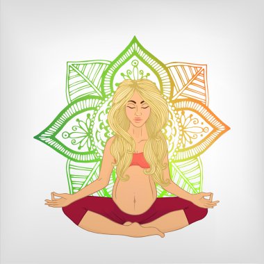 Yoga vektör görüntü