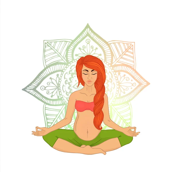 Image vectorielle de yoga — Image vectorielle
