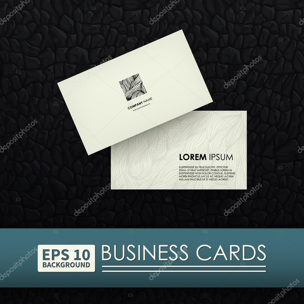 Business cards. Corporate Identity. Logo zebra. Layouts can be used to represent your business.