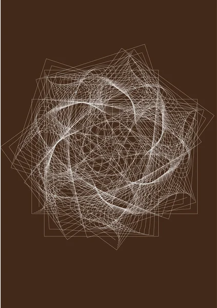 Abstracte Dunne Lijnen Vorm Van Een Spinnenweb Een Donkere Achtergrond Vectorbeelden
