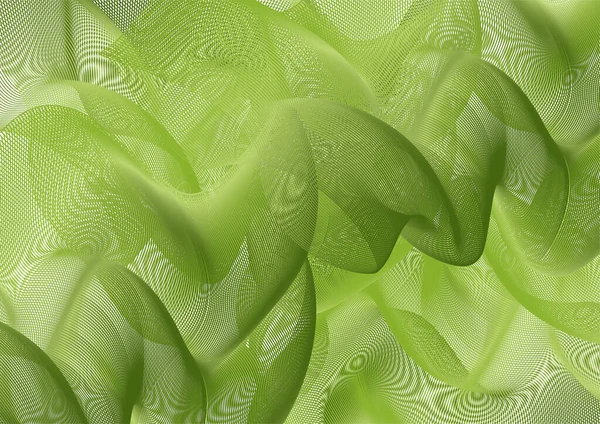 Abstrakte Geschwungene Grüne Linien Für Die Gestaltung Von Webseiten Plakaten — Stockvektor