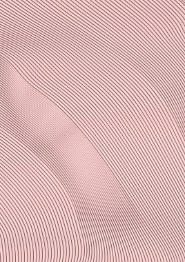 Tasarım için, yazarın fırçasıyla oyulmuş zarif pembe-kahverengi çizgiler..