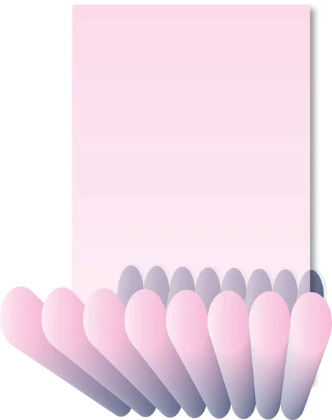 Roze Doorschijnend Frame Een Ongewone Standaard Voor Designadvertenties Uitnodigingen Foto Stockvector