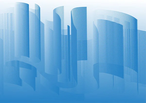 Lignes Lisses Avec Dégradé Bleu Pour Conception Sites Web Bannières — Image vectorielle