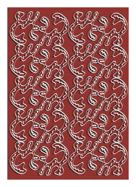 Modèle Abstrait Griffes Noires Blanches Sur Fond Rouge Foncé — Image vectorielle