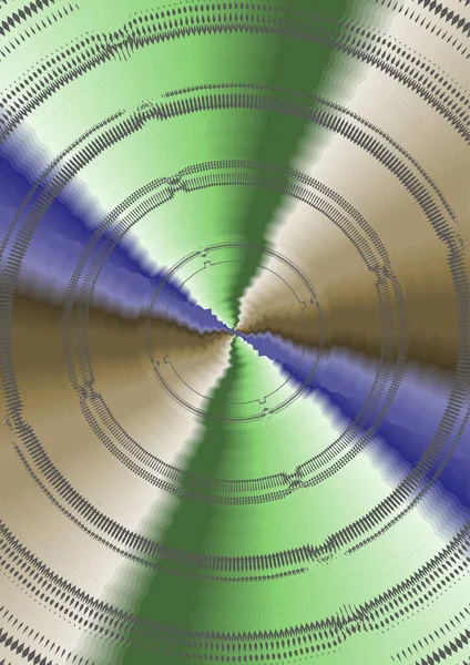 Viele Übergänge Von Grüner Beiger Lila Farbe Kreisförmig Angeordnet — Stockvektor