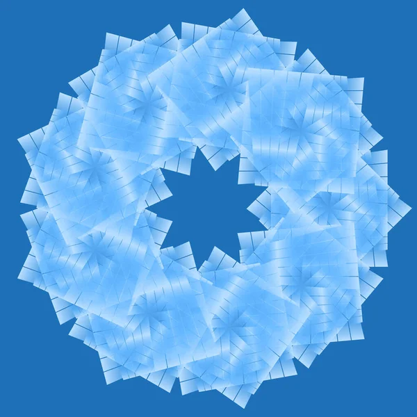 Необычная Голубая Прозрачная Фигура Оформления Оформления Подарков — стоковый вектор