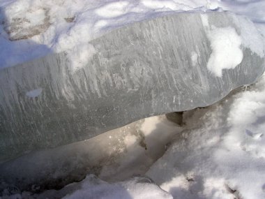 Göldeki buz uğultuları Yaklaş