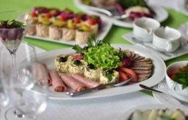 Kutlama masa, tableful, bayram