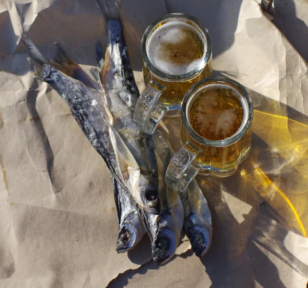 Cerveja e lanche para cerveja . — Fotografia de Stock