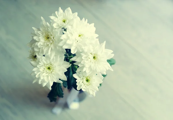 Bouquet di crisantemi bianchi — Foto Stock