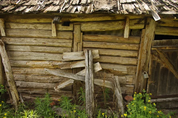 The old collapsed shed — Stock Photo, Image