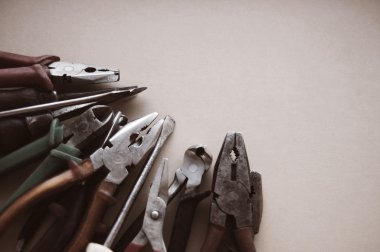 eski düz burun pense