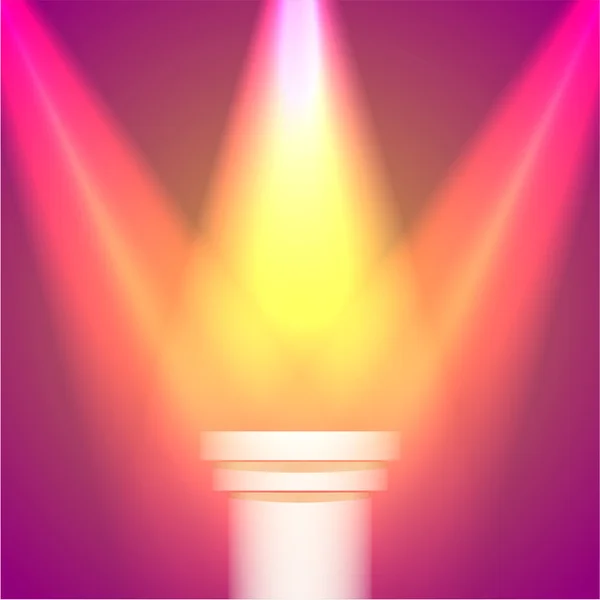 Spotlight shine effects on a dark background Stock Vector Image by