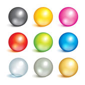 Kolekce barevných kuliček