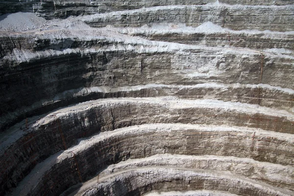 Wall of modern diamond open mine - abstract background — Stock Image Wall of modern diamond open mine - abstract background Stock Image