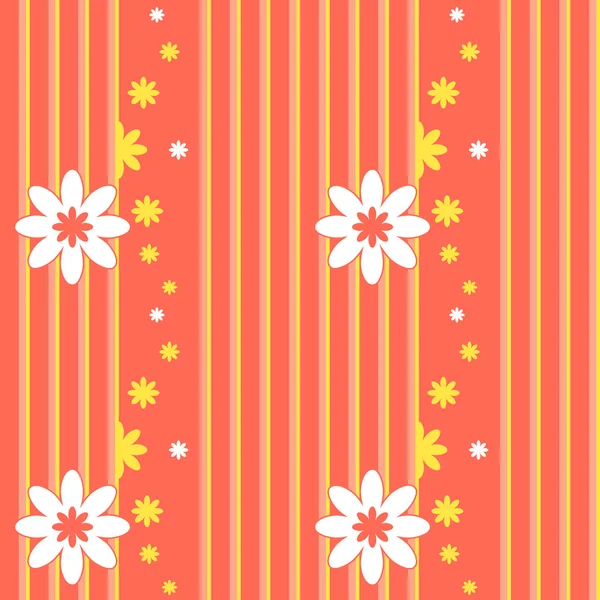 Vector patrón sin costura con elementos florales — Archivo Imágenes Vectoriales