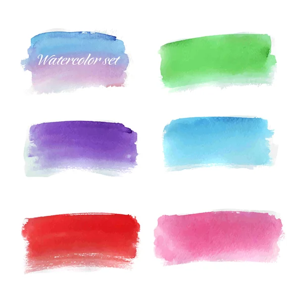 Watercolor set — Stock Vector