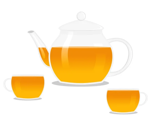 Чашки чая — стоковый вектор
