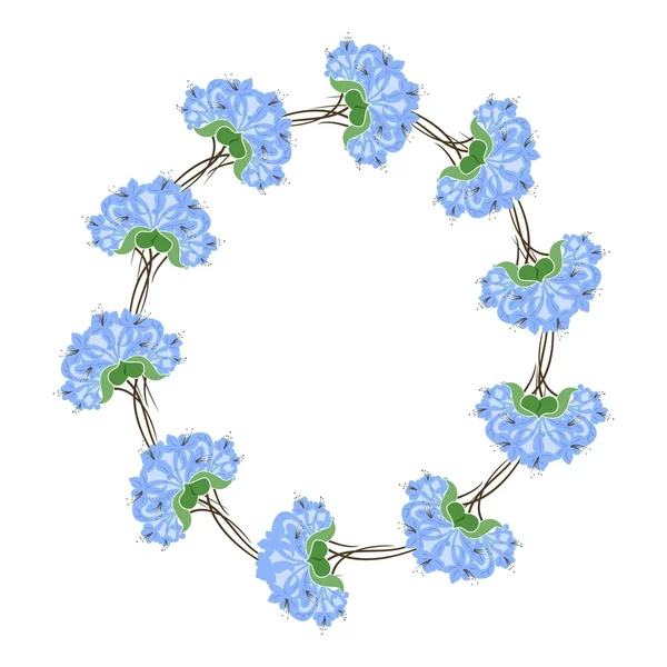 Algumas flores moldura — Vetor de Stock