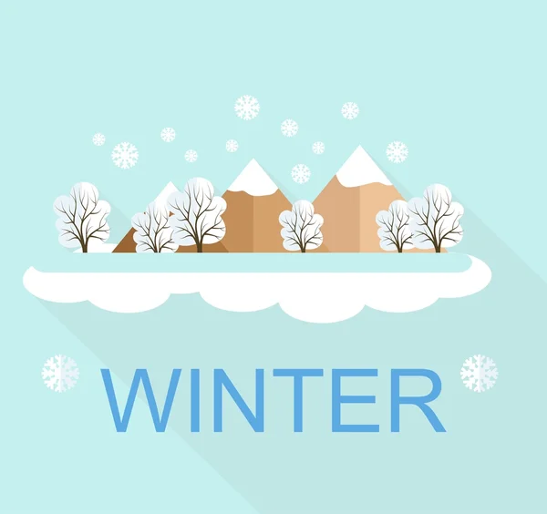 The winter time — Stock Vector