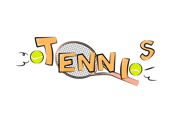 Das Tennis-Logo — Stockvektor