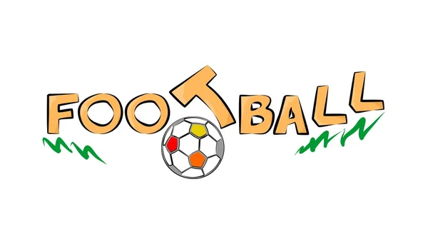 Das Fußball-Logo — Stockvektor