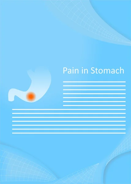 Pain in stomach — Stock Vector