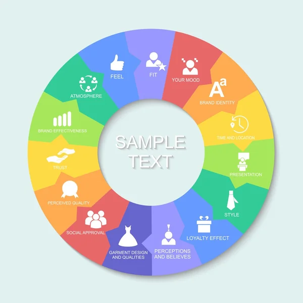 De cirkel infographics — Stockvector