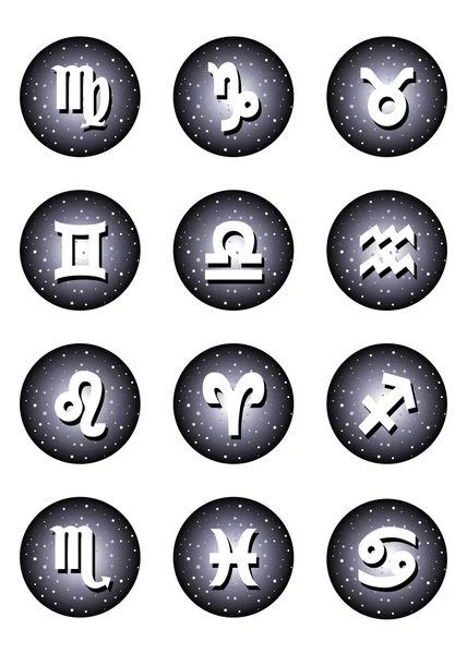 L'ensemble du zodiaque — Image vectorielle