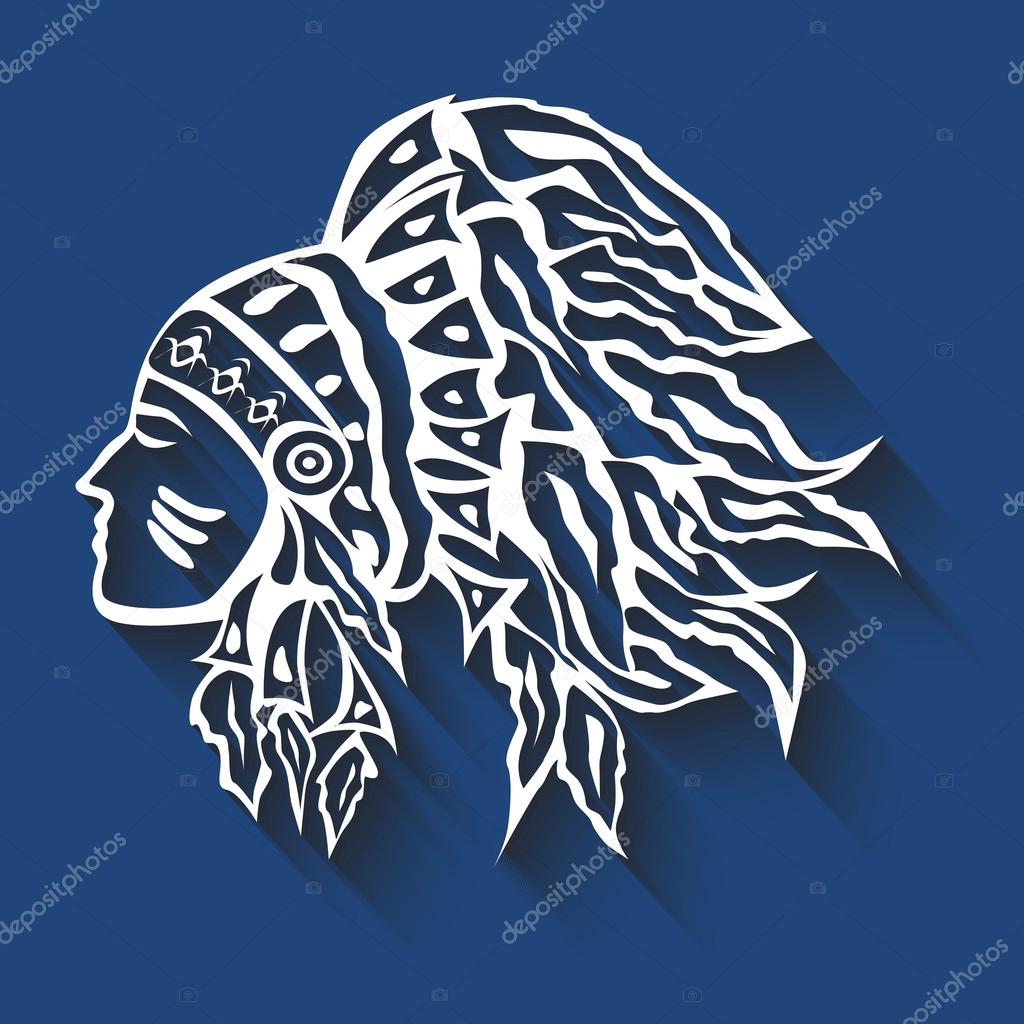The illustration dedicated to the American Indians.