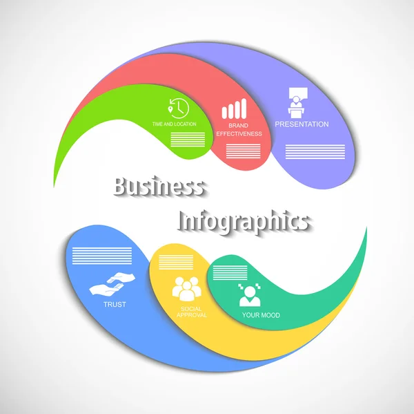 L'infographie circulaire — Image vectorielle