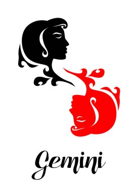 Resim, siyah renkli burç işareti..