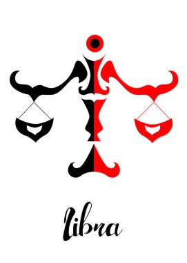 Resim, siyah renkli burç işareti..