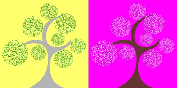 Modèle d'arbre — Image vectorielle