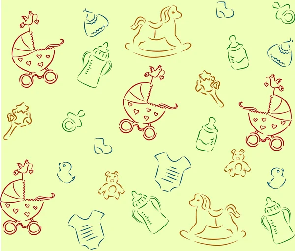 Spädbarn bakgrund — Stock vektor