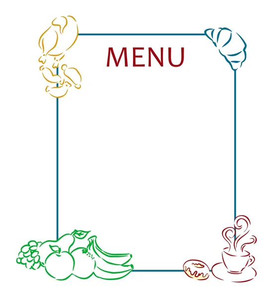 Alimentation et menu — Image vectorielle