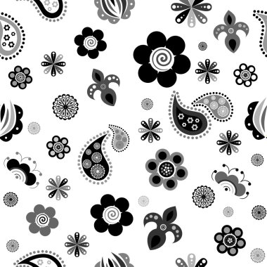 Çiçekler arka plan siyah