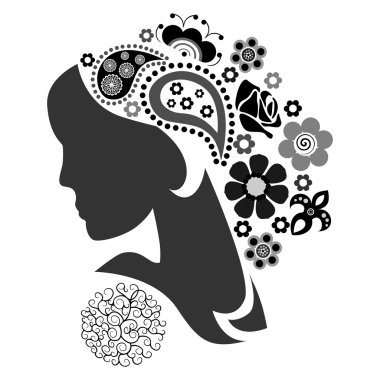 profil çiçek siyah