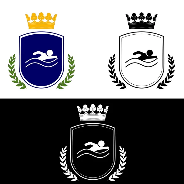 Logo natation — Image vectorielle