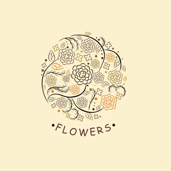 Las flores — Vector de stock