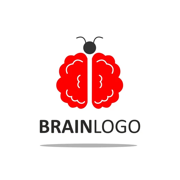 Mozek logo — Stockový vektor