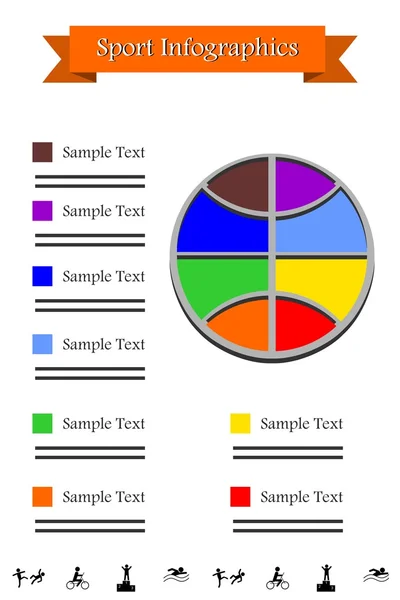 Infographie sport — Image vectorielle